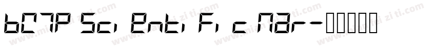BW7p Scientific Nar字体转换
